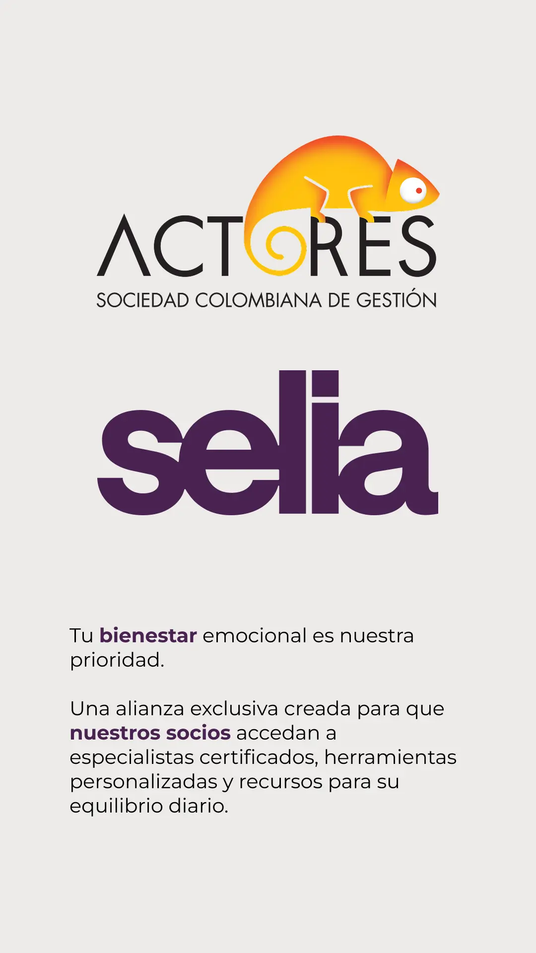 Alianza Actores y Selia